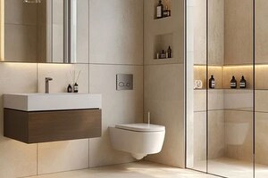 Bathroom in 4 BHK Builder Floor at Janakpuri – for Sale