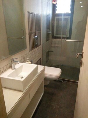 Bathroom in 2 BHK Apartment at Fabian Apartment, Bandra West – for Sale