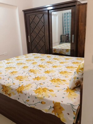 Bedroom in 1 BHK Apartment at Gera Shrishti, Wagholi – for Rent