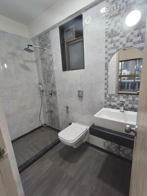 Bathroom in 2 BHK Apartment at Raj Infinia, Malad West – for Rent