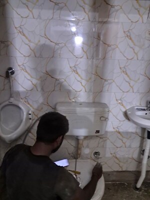 Bathroom in  Office Space at Laxmi Nagar – for Rent