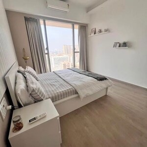 Bedroom in 3 BHK Apartment at Transcon Triumph Tower, Andheri West – for Rent