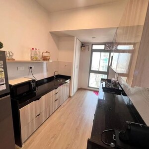 Kitchen in 3 BHK Apartment at Transcon Triumph Tower, Andheri West – for Rent