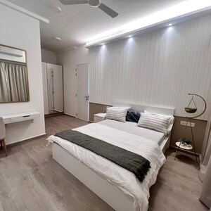 Bedroom in 3 BHK Apartment at Transcon Triumph Tower, Andheri West – for Rent