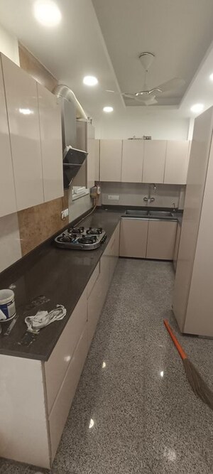 Kitchen in 3 BHK Builder Floor at East Of Kailash – for Rent