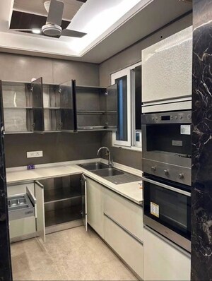 Kitchen in 3 BHK Builder Floor at Hemkunt Colony – for Rent