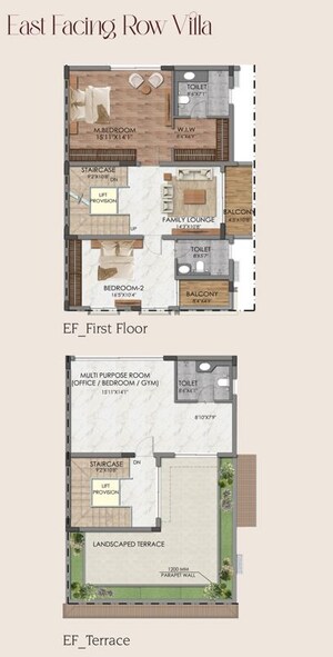Floor Plan in 4 BHK Villa at DRK Bellagio, Kithiganur – for Sale