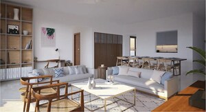 Living Room in 2 BHK Apartment at Assetz Marq, Whitefield – for Sale