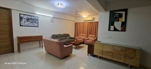 Living Room in 3 BHK Apartment at Bodakdev – for Rent