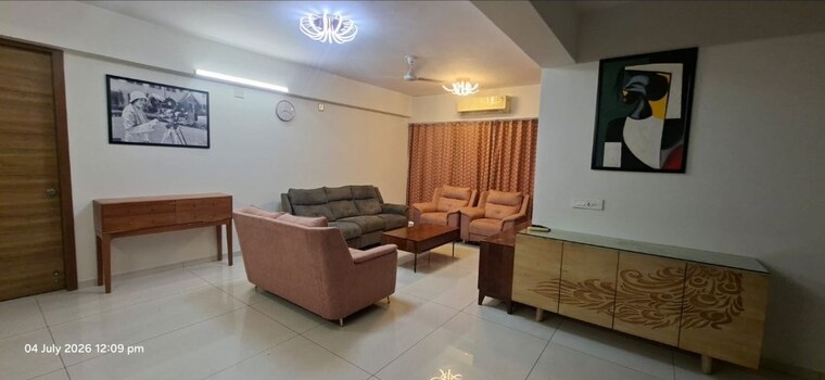 Living Room, bodakdev 3 Bedroom 2000 Sq.Ft. Apartment In Bodakdev Ahmedabad 10746590