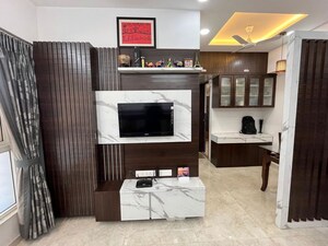 Living Room in 1.5 BHK Apartment at Lodha Amara, Kolshet Road – for Rent