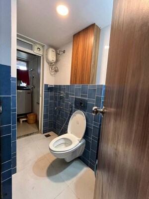 Bathroom in 1.5 BHK Apartment at Lodha Amara, Kolshet Road – for Rent
