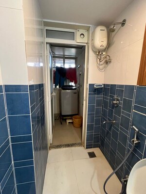 Bathroom in 1.5 BHK Apartment at Lodha Amara, Kolshet Road – for Rent