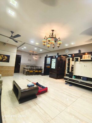 Living Room in 3 BHK Apartment at R. S. Grandeur Apartment, Kharghar – for Rent