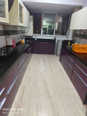 Kitchen in 3 BHK Apartment at R. S. Grandeur Apartment, Kharghar – for Rent