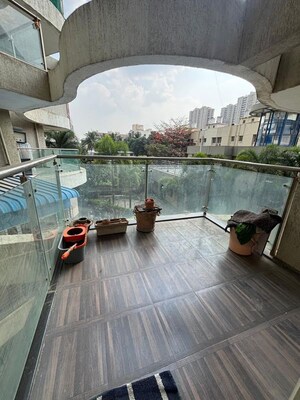 Balcony in 2 BHK Apartment at Vasudha Parnika, Balewadi – for Rent
