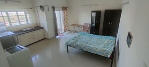 Bedroom in 1 RK Apartment at Amanora Metro Tower, Hadapsar – for Rent
