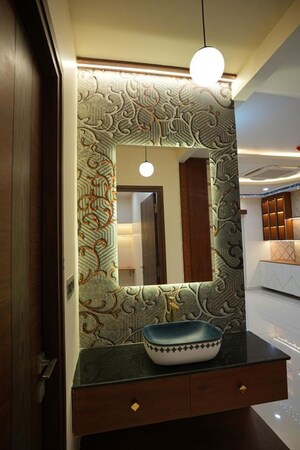 Living Room in 3 BHK Apartment at Sumadhura The Olympus, Financial District – for Rent