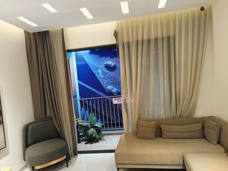 Living Room, silver-galaxy 2 Bedroom 883 Sq.Ft. Apartment In Moshi Pune 10746824