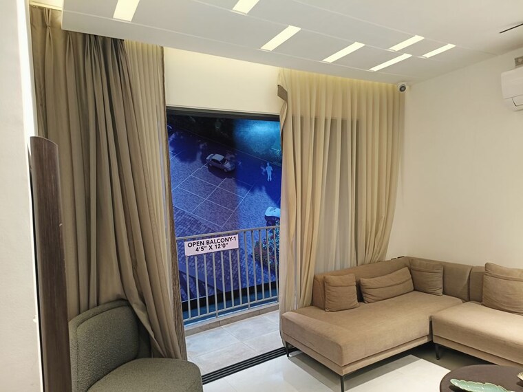 Living Room, silver-galaxy 2 Bedroom 883 Sq.Ft. Apartment In Moshi Pune 10746824