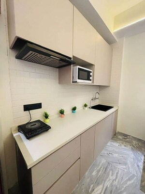 Kitchen in 1 RK Apartment at Freedom Fighters Enclave – for Rent