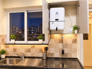Living Room in 3 BHK Apartment at Purva Silversands, Mundhwa – for Rent