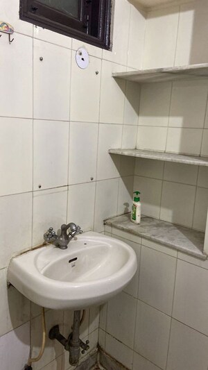 Bathroom in 1 BHK Builder Floor at Kalkaji – for Rent