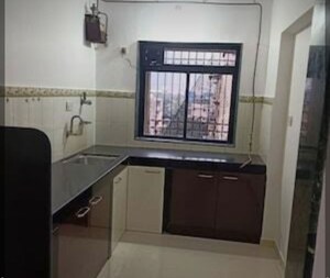 Kitchen in 2 BHK Apartment at Nakshatra Galaxy, Majiwada – for Rent
