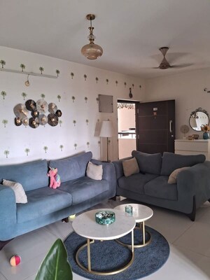 Living Room in 2 BHK Apartment at Ashoka Liviano, Nanakramguda – for Rent