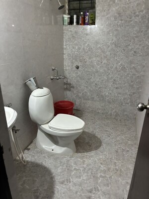 Bathroom in 3 BHK Apartment at Keerthi Splendour, Thubarahalli – for Rent