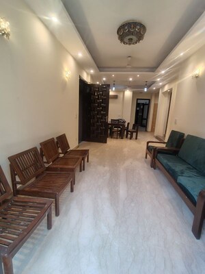 Staircase in 3 BHK Builder Floor at Malviya Nagar – for Rent