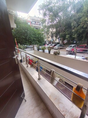 Balcony in 3 BHK Builder Floor at Malviya Nagar – for Rent