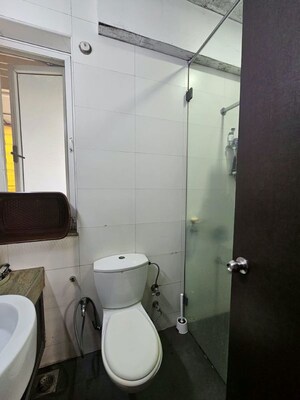 Bathroom in 2 BHK Apartment at Sheth Vasant Lawns, Laxmi Nagar – for Rent