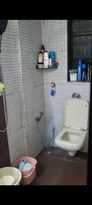 Bathroom in 1 BHK Apartment at AR Composite Building Rehab, Andheri West – for Rent