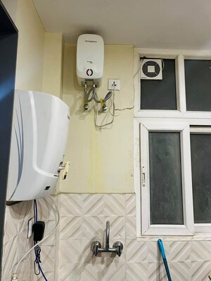 Bathroom in 3 BHK Builder Floor at Freedom Fighters Enclave – for Rent