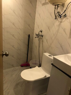 Bathroom in 1 RK Builder Floor at Sushant Lok I – for Rent