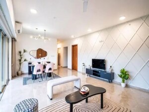 Living Room in 4 BHK Apartment at LnT Elixir Reserve, Powai – for Sale