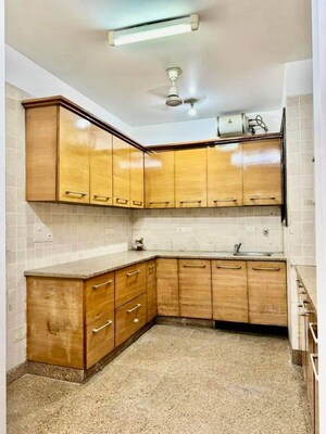Kitchen in 3 BHK Apartment at Malviya Nagar – for Rent