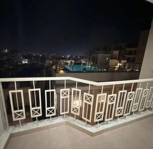 Balcony in 3 BHK Apartment at Hermitage Centralis, Vip Road – for Rent