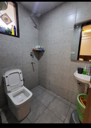 Bathroom in 1 RK Independent House at Sushant Lok I – for Rent