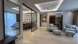 Living Room in 3 BHK Apartment at Green Park Extension – for Rent
