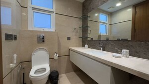 Bathroom in 3 BHK Apartment at Green Park Extension – for Rent
