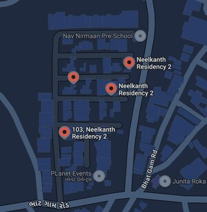 5 BHK Independent House – Map Location View at Bhat Road - for Rent