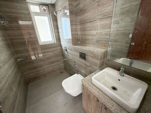Bathroom in 3 BHK Apartment at L&T Crescent Bay T2, Parel – for Rent