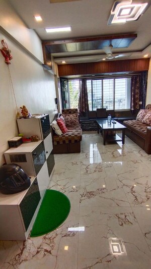 Living Room in 2 BHK Apartment at Chamunda Heights, Ghansoli – for Rent