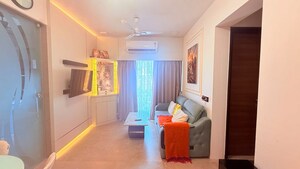 Living Room in 2 BHK Apartment at Gurukrupa Marina Enclave, Malad West – for Rent