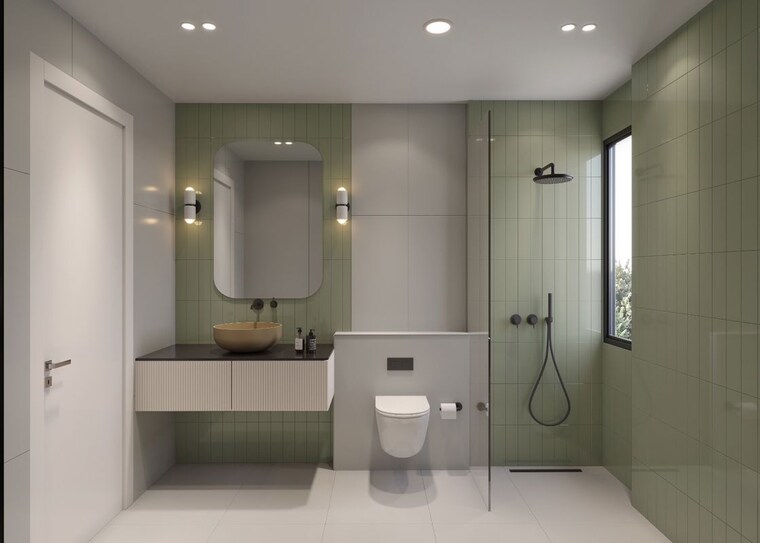 Bathroom, t-and-t-the-blue 3 Bedroom 2048 Sq.Ft. Apartment In Siddharth Vihar Ghaziabad 10747696