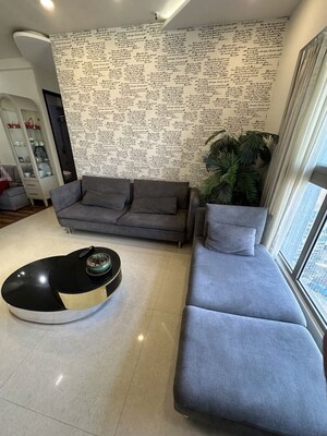 Living Room in 2.5 BHK Apartment at The Wadhwa Anmol Fortune, Goregaon West – for Rent