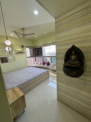 Master Bedroom in 2.5 BHK Apartment at The Wadhwa Anmol Fortune, Goregaon West – for Rent