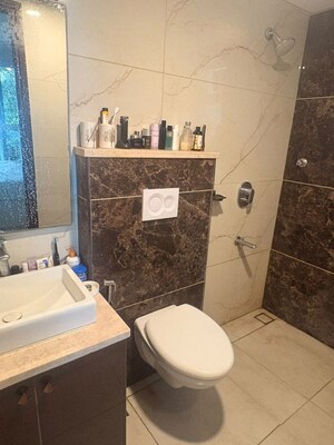Bathroom in 3 BHK Apartment at Saibya Saffron, Challaghatta – for Rent